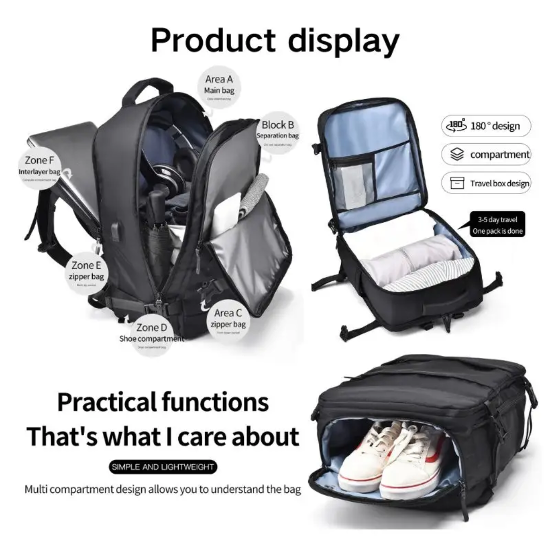 Urban Voyager Laptop Backpack ( No Powerbank )