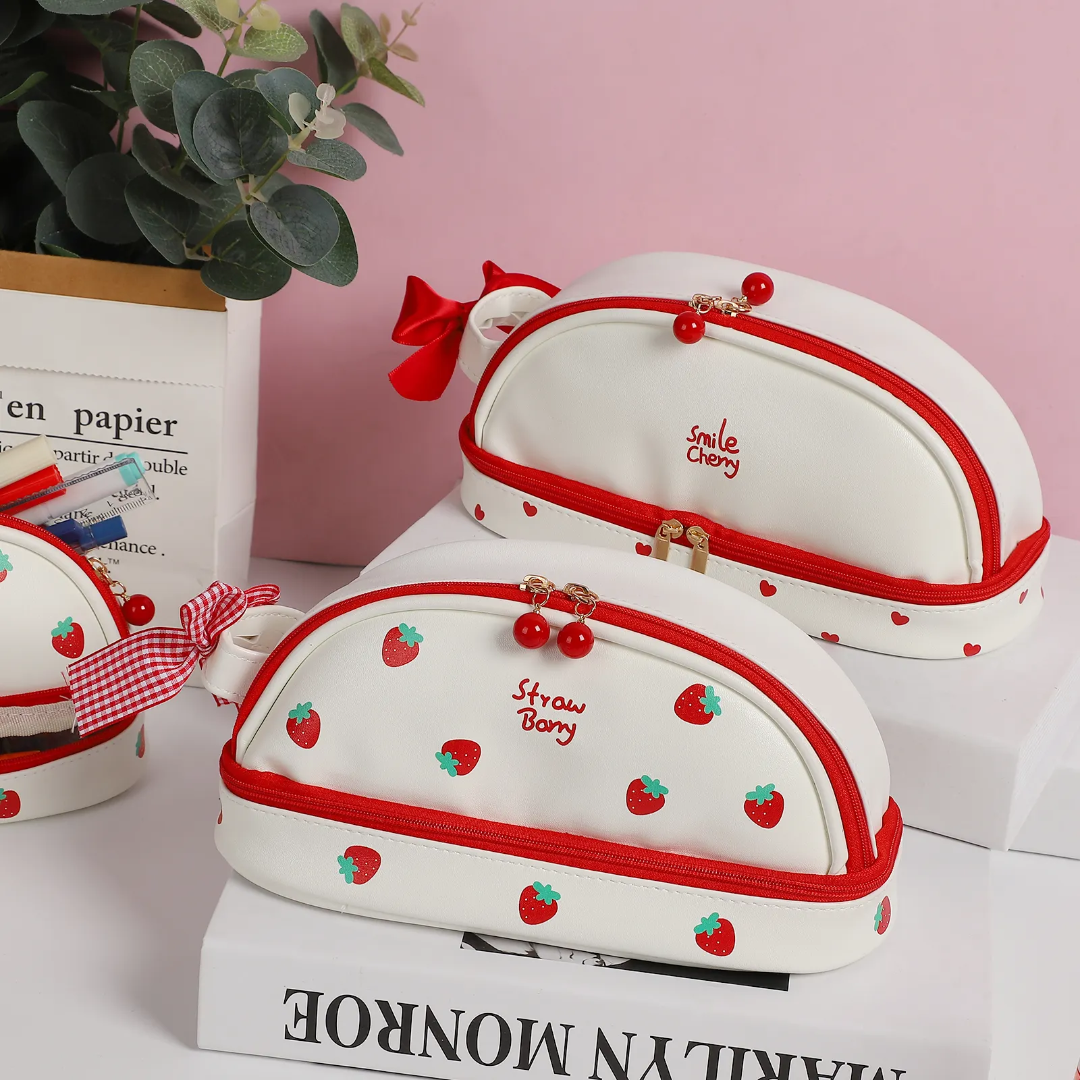 Strawberry Kiss Vanity Pouch