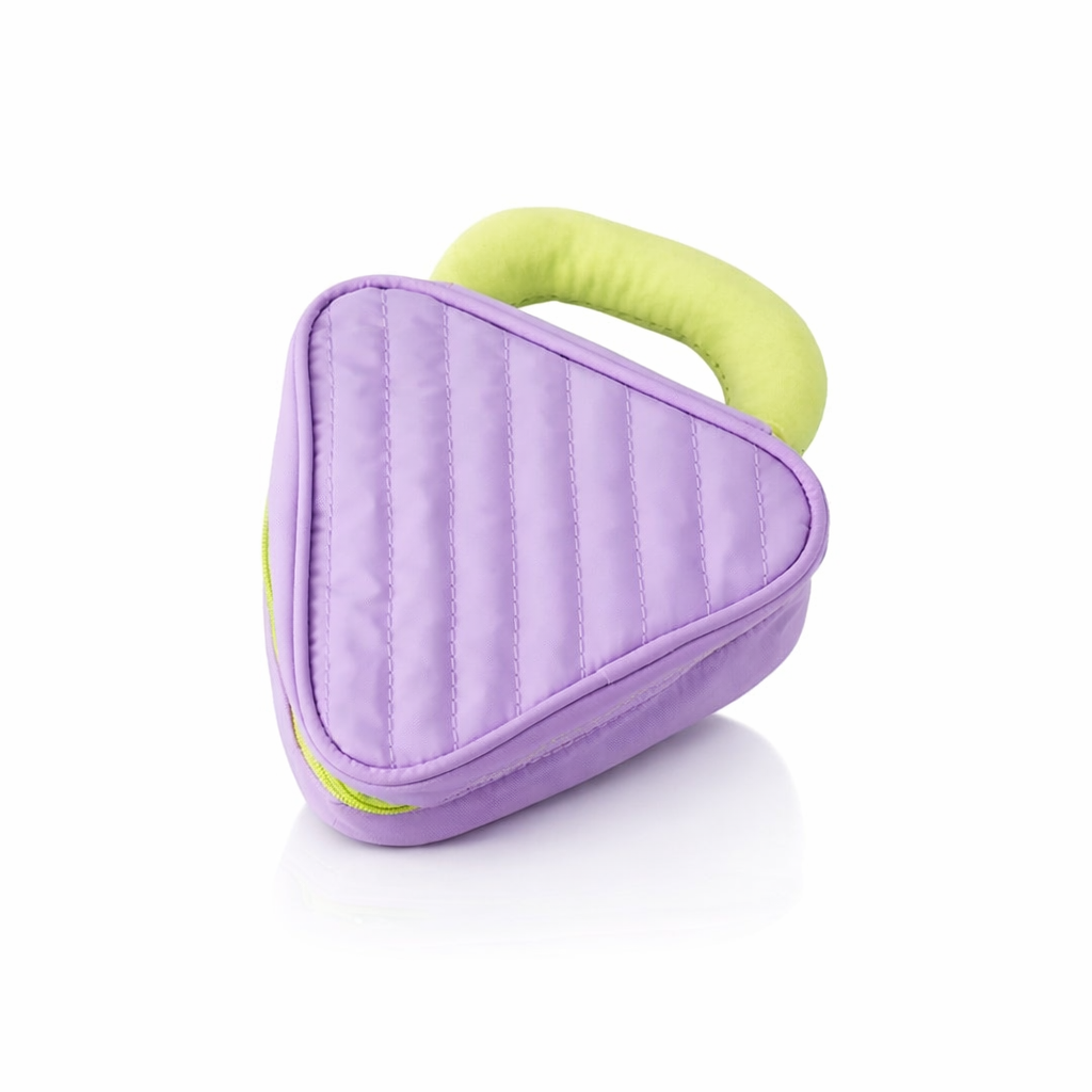 Lime Muse Triangle Handle Pouch