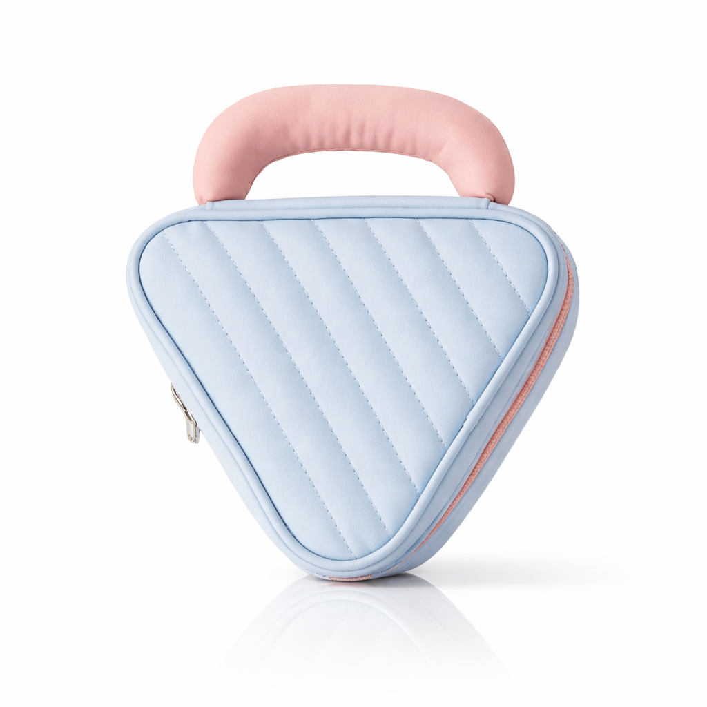 Lime Muse Triangle Handle Pouch