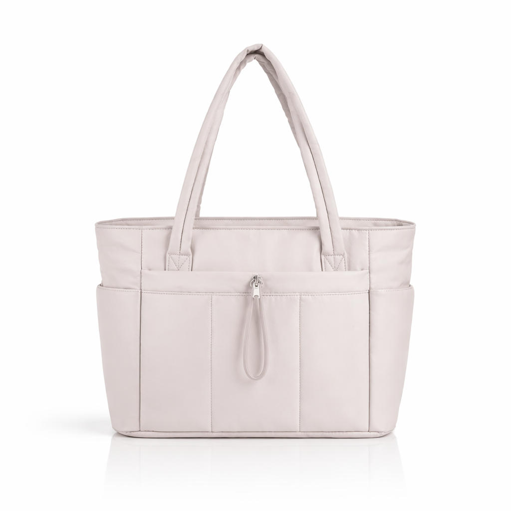 Taupe Luxe Utility Tote