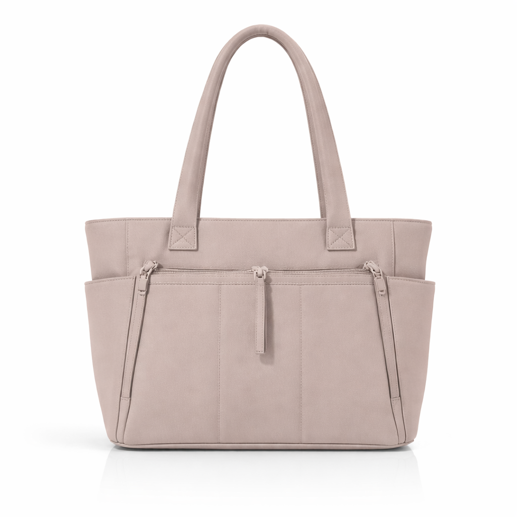 Taupe Luxe Utility Tote