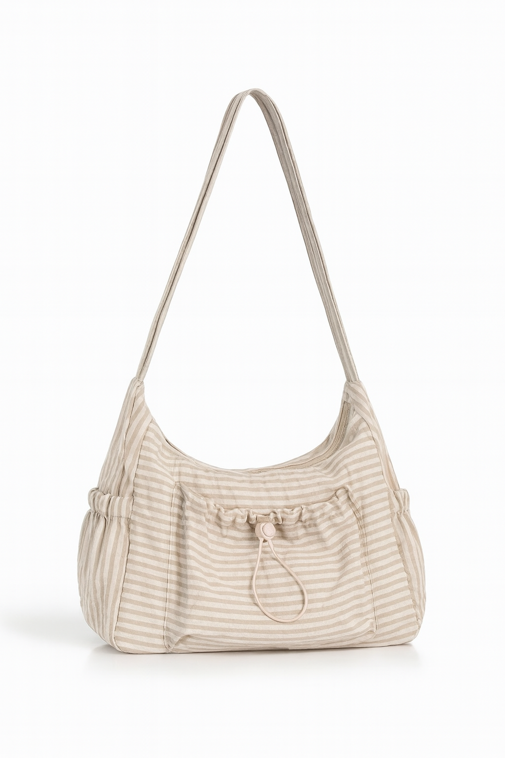 Midnight Grid Ruched Shoulder Bag