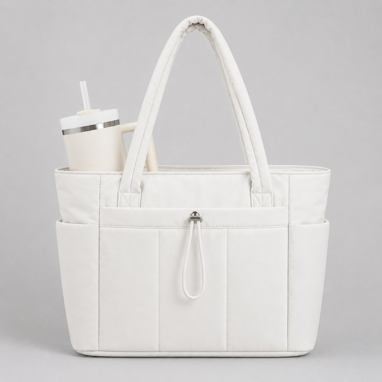 Taupe Luxe Utility Tote