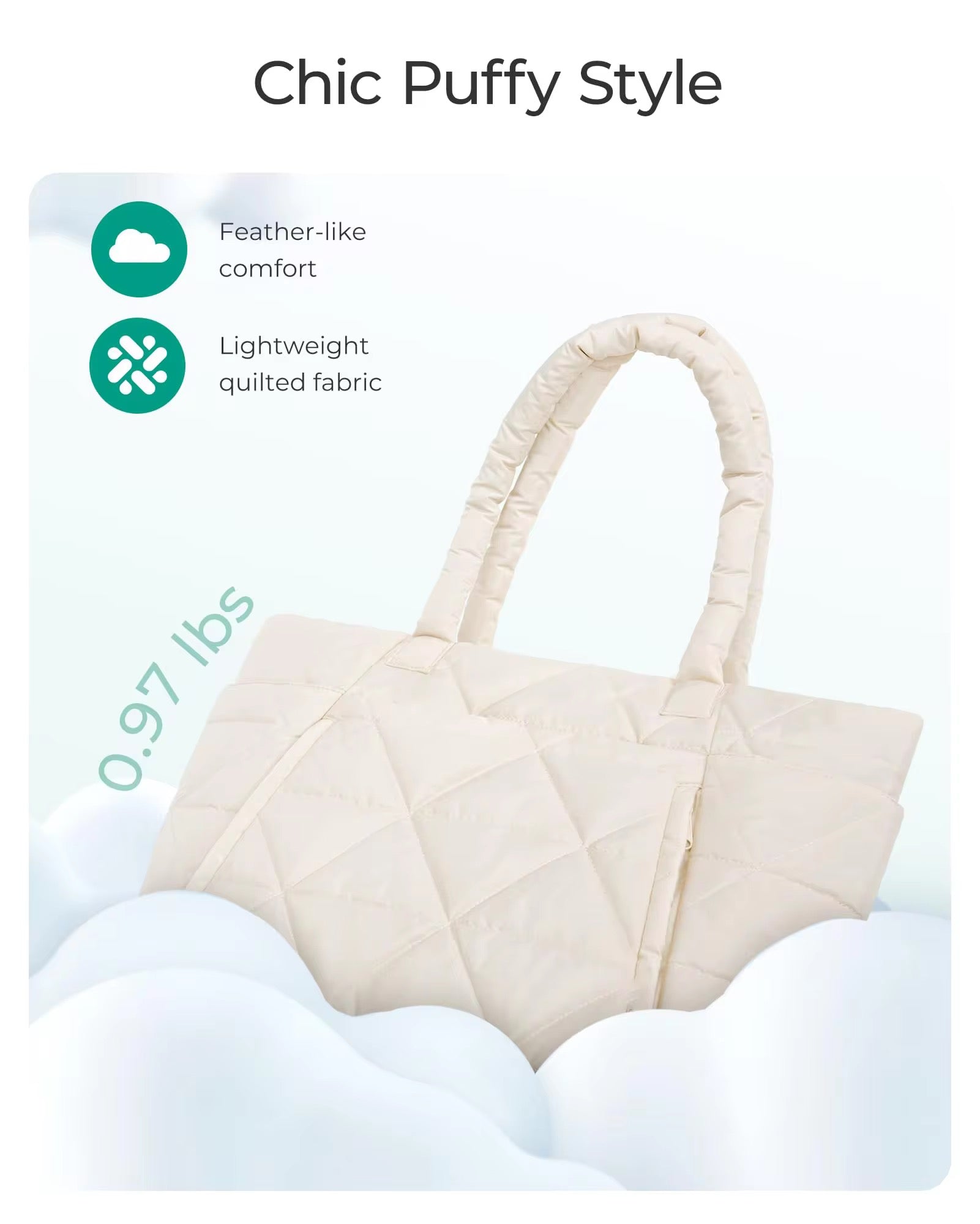 Rosecloud Quilted Tote