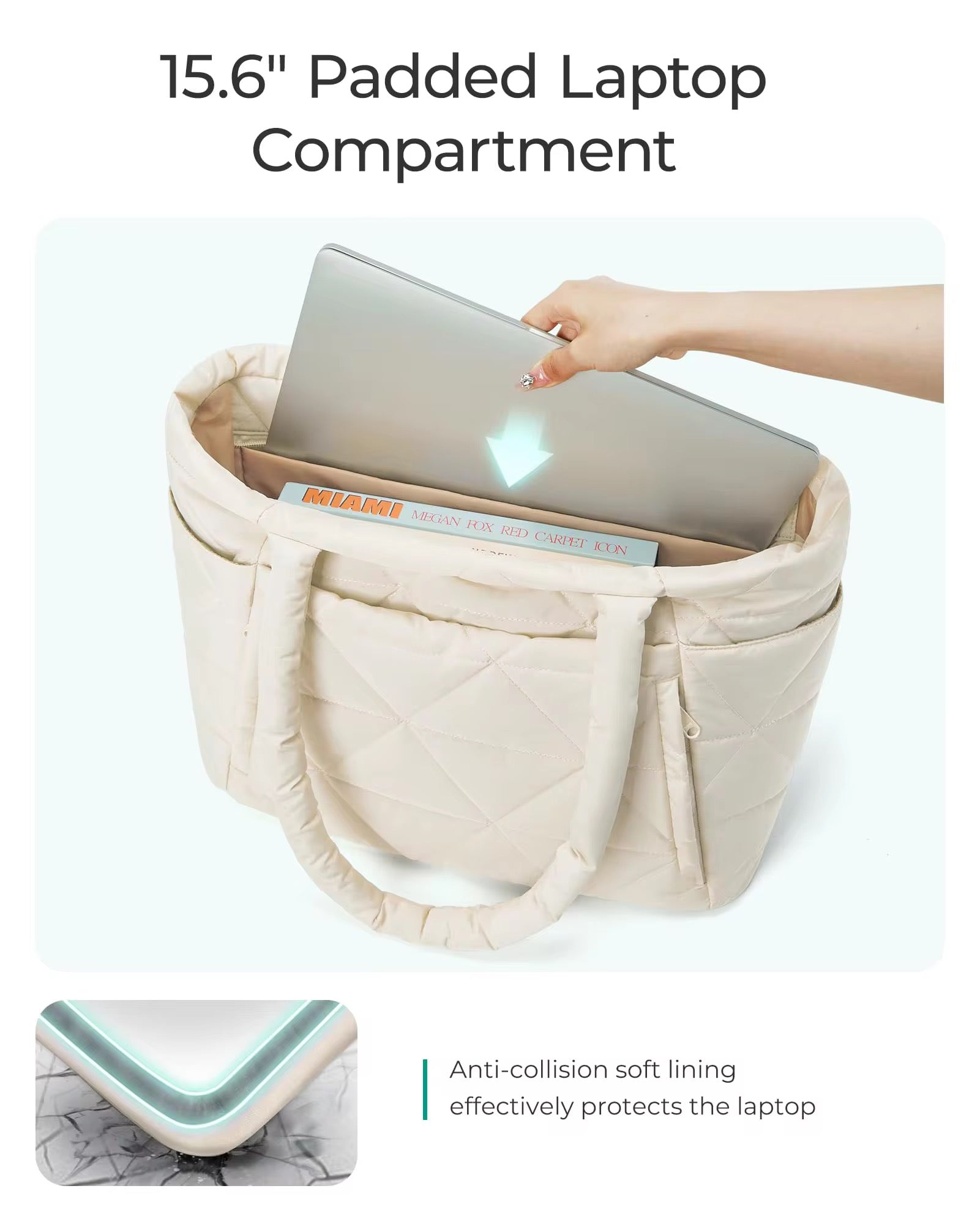 Rosecloud Quilted Tote