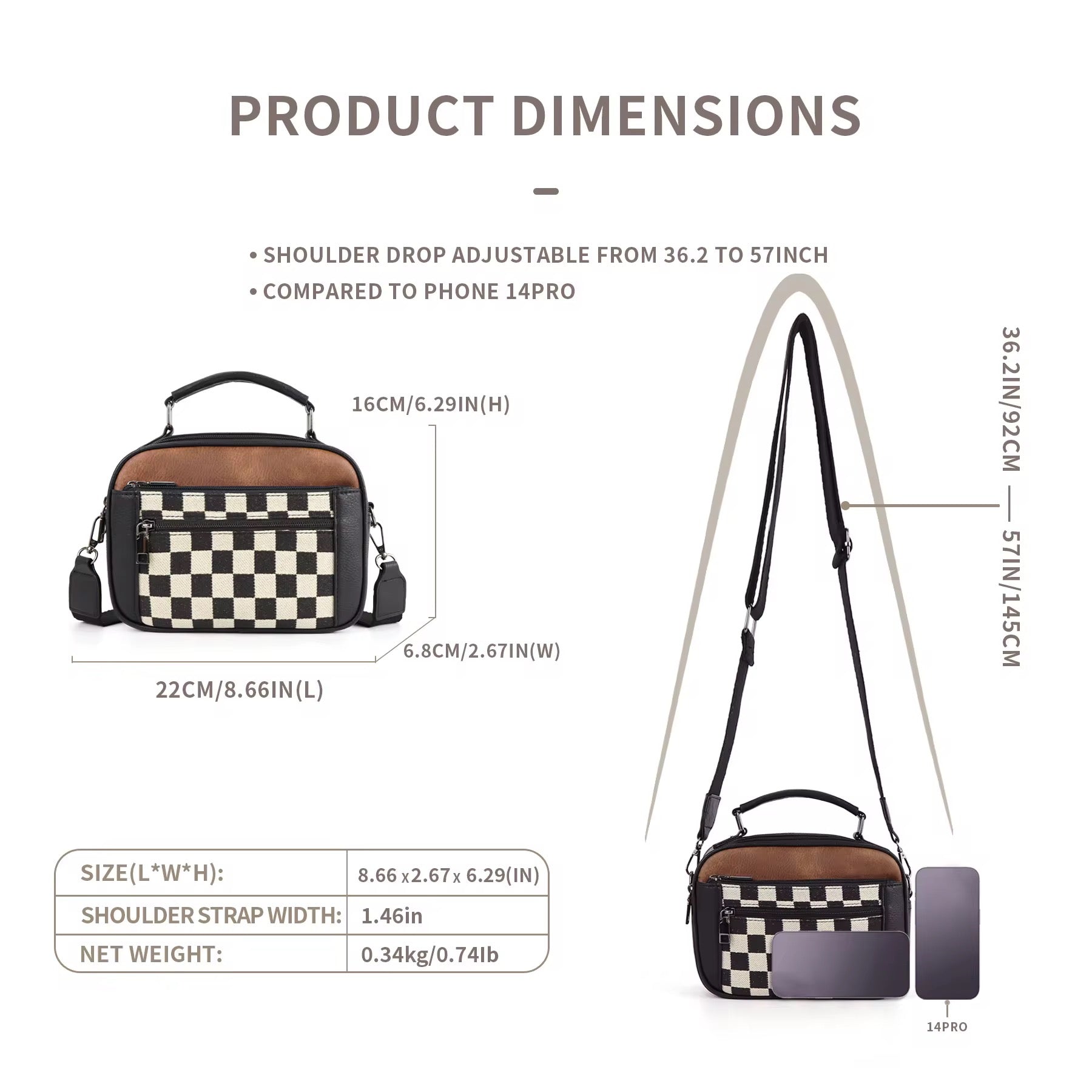 The Grid Luxe Crossbody