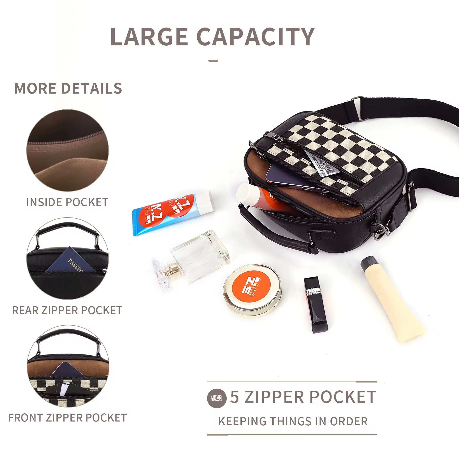 The Grid Luxe Crossbody