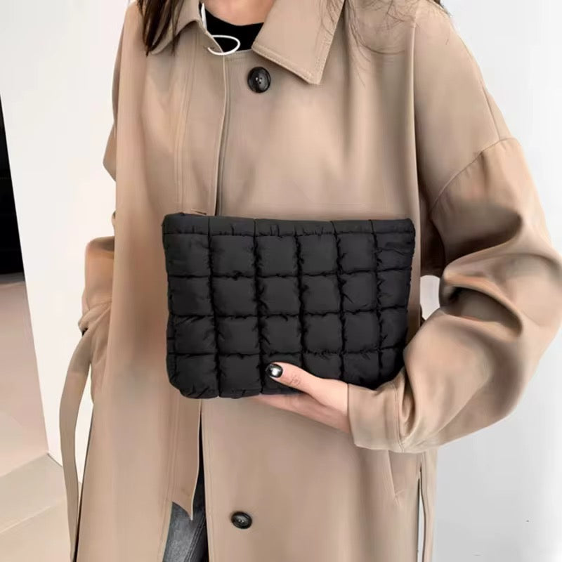 Verde Quilted Clutch