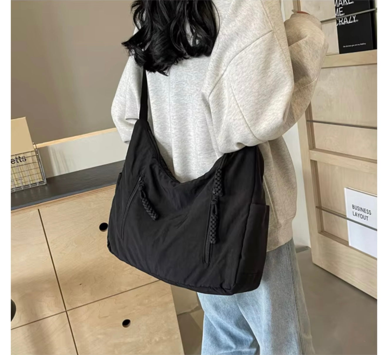 UrbanFlex Nylon Shoulder Bag