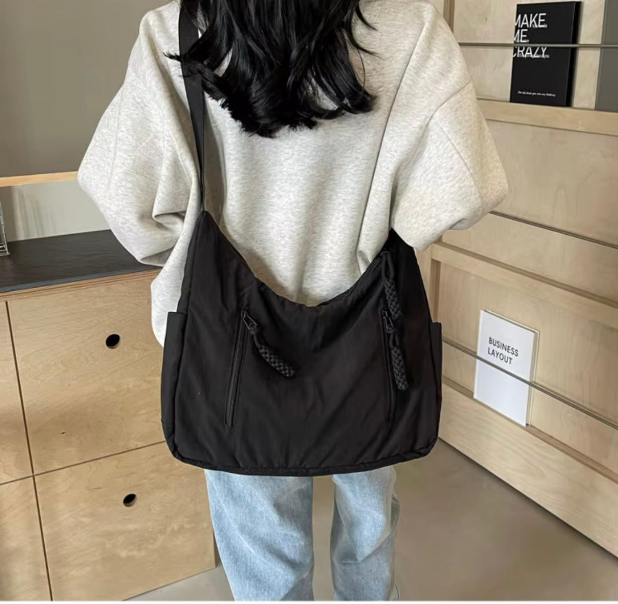 UrbanFlex Nylon Shoulder Bag