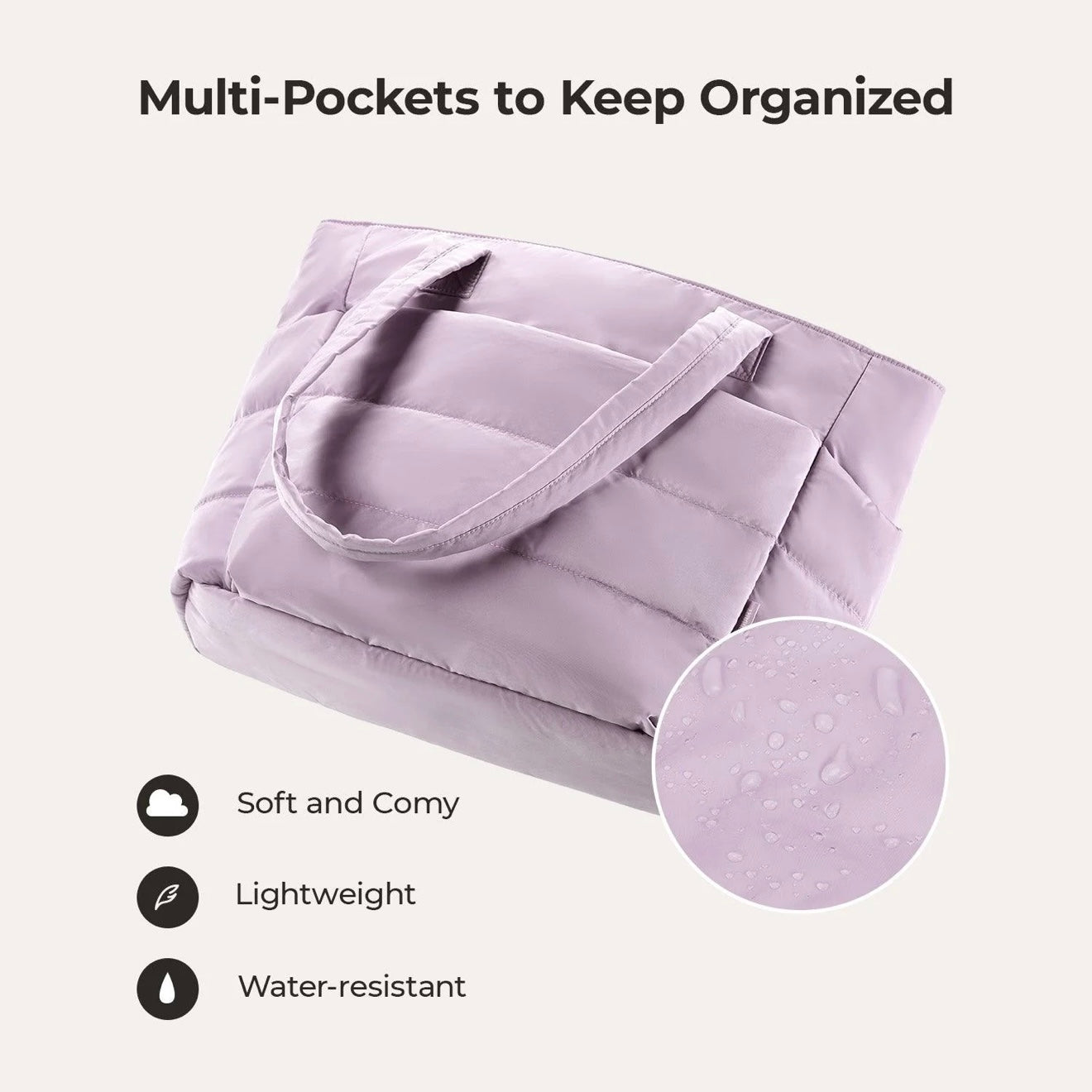 Lucien Puffer Tote bag