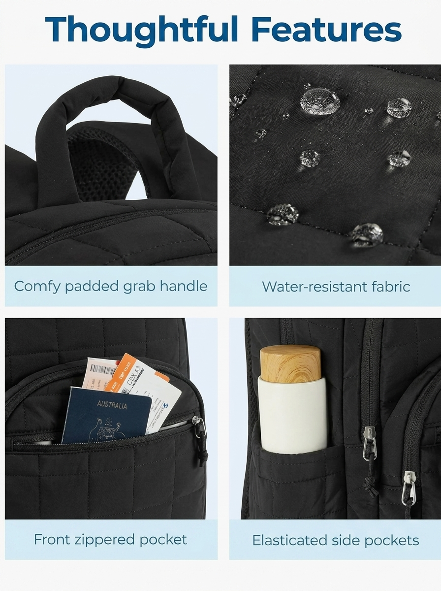 Urban Quilted Utility Backpack