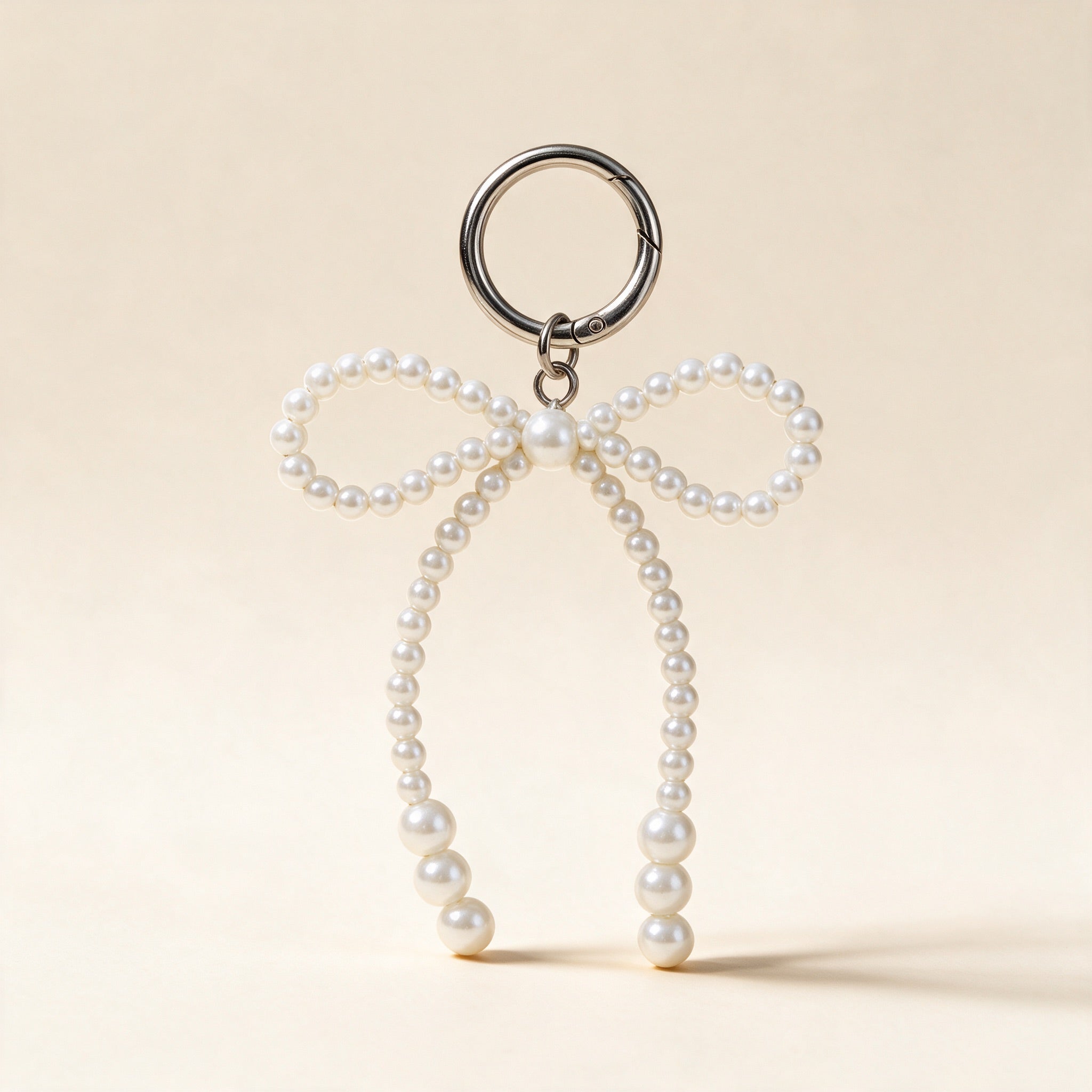 Pearl Ribbon Keychain