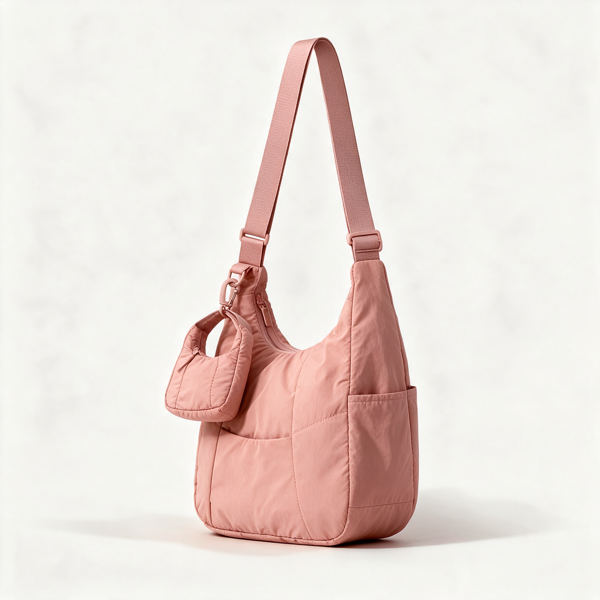 Zara Quilted Hobo Bag