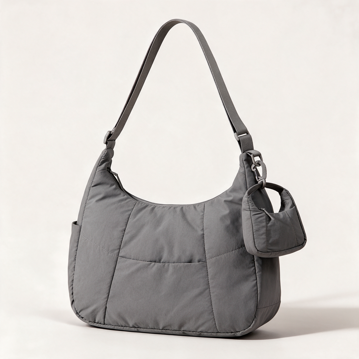 Zara Quilted Hobo Bag