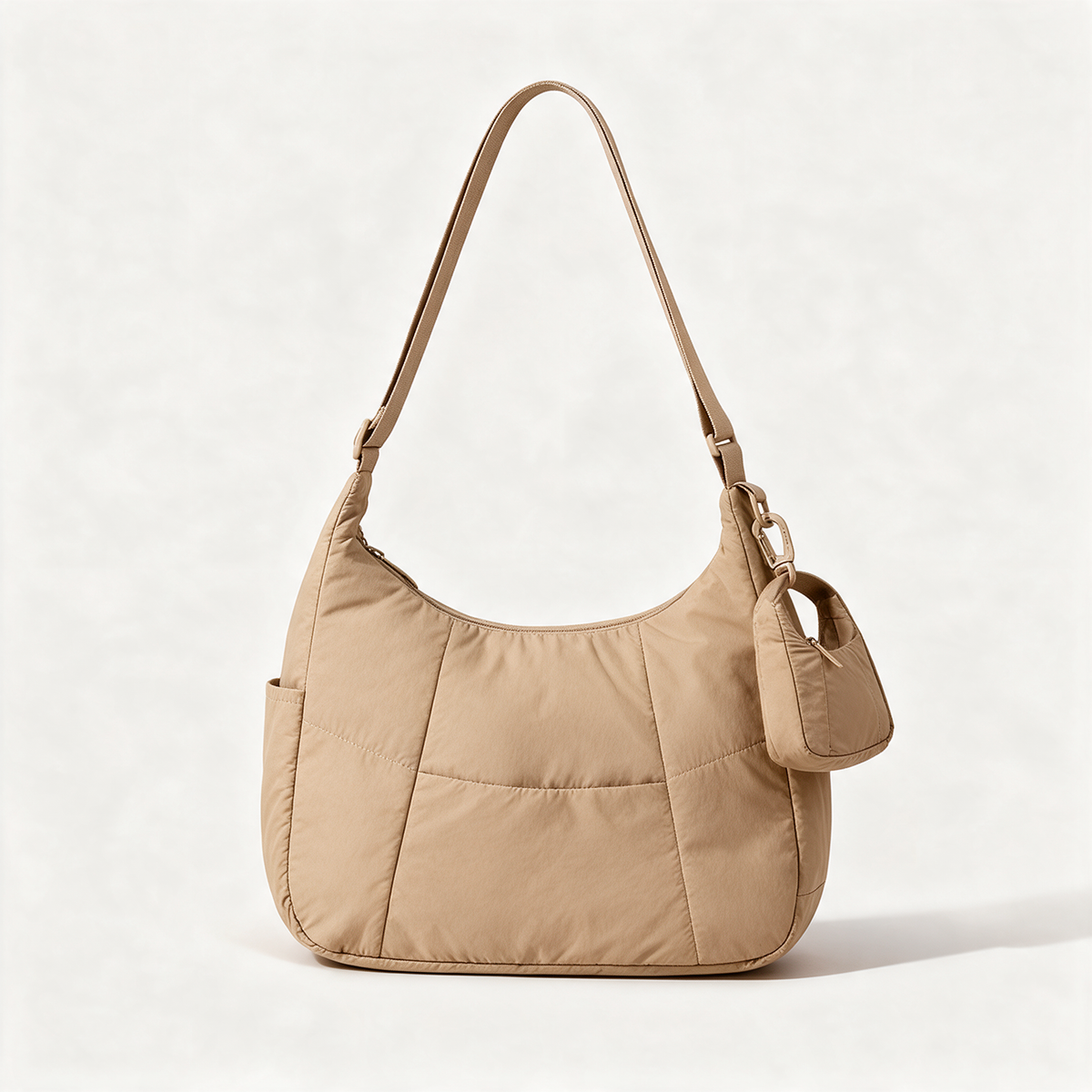 Zara Quilted Hobo Bag
