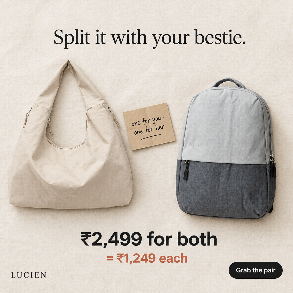 Lucien Terra Tote bag (with Bagpack Combo)