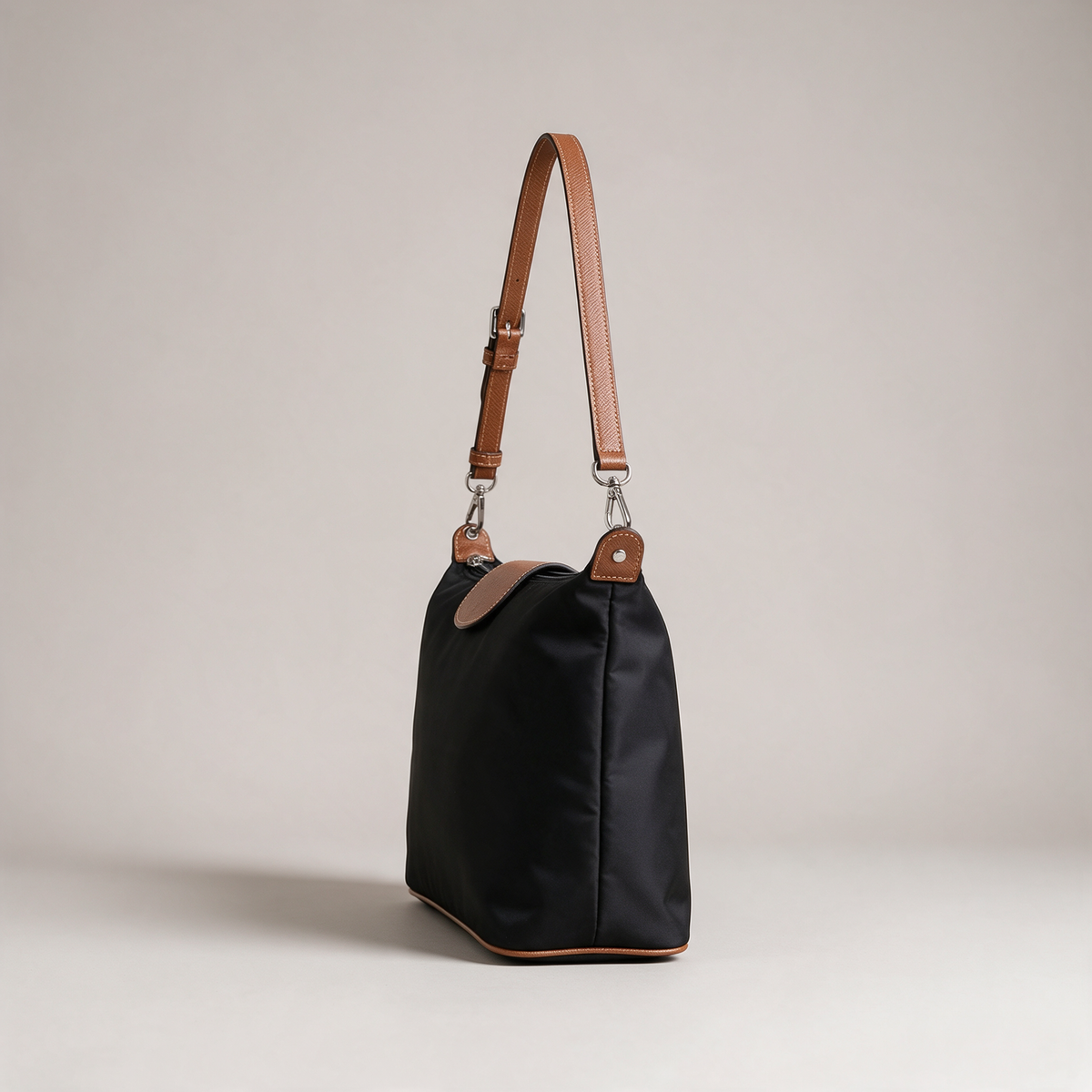 Lucien Mocha Flap Shoulder Bag