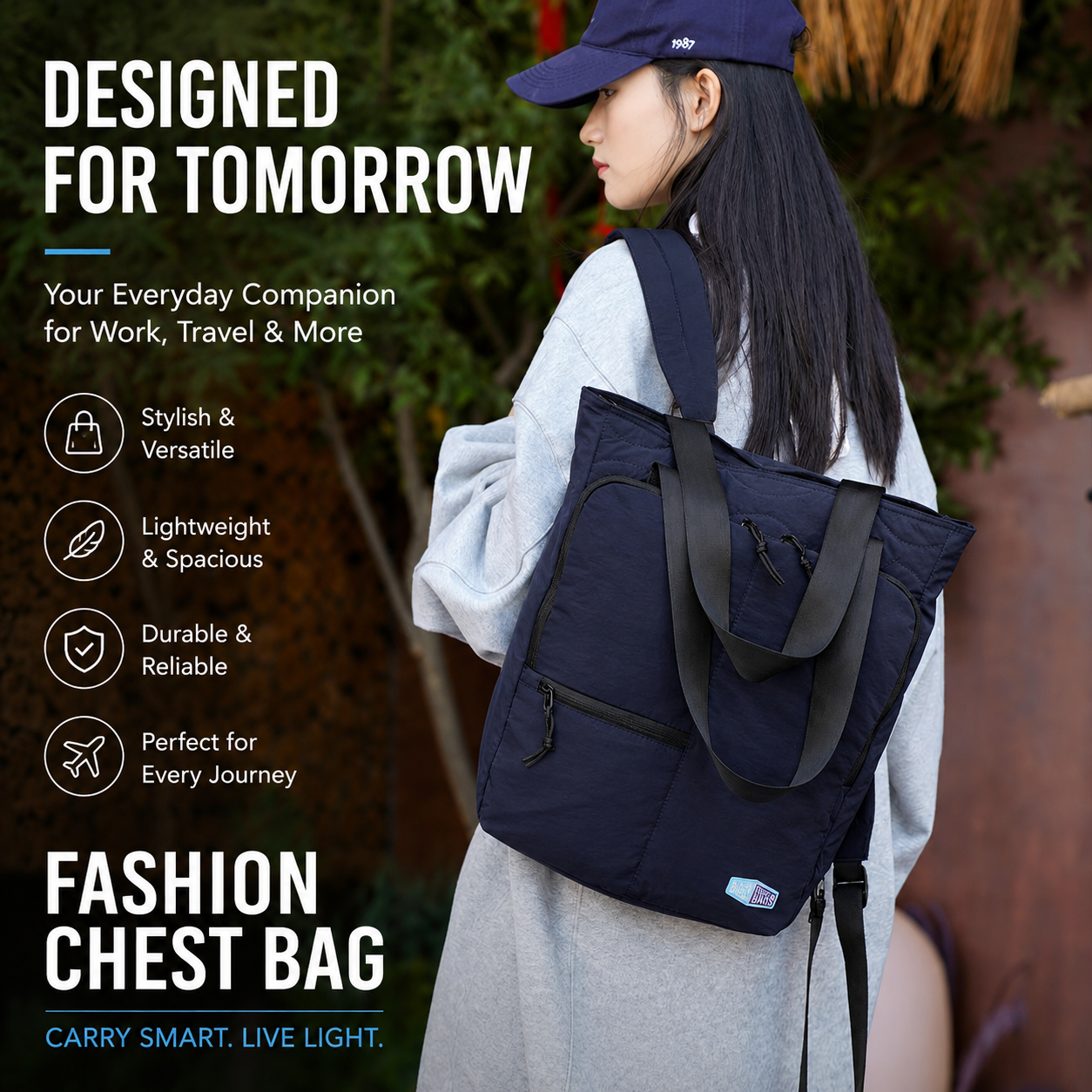Lucien Versa Tote – Convertible Laptop & Travel Tote Bag