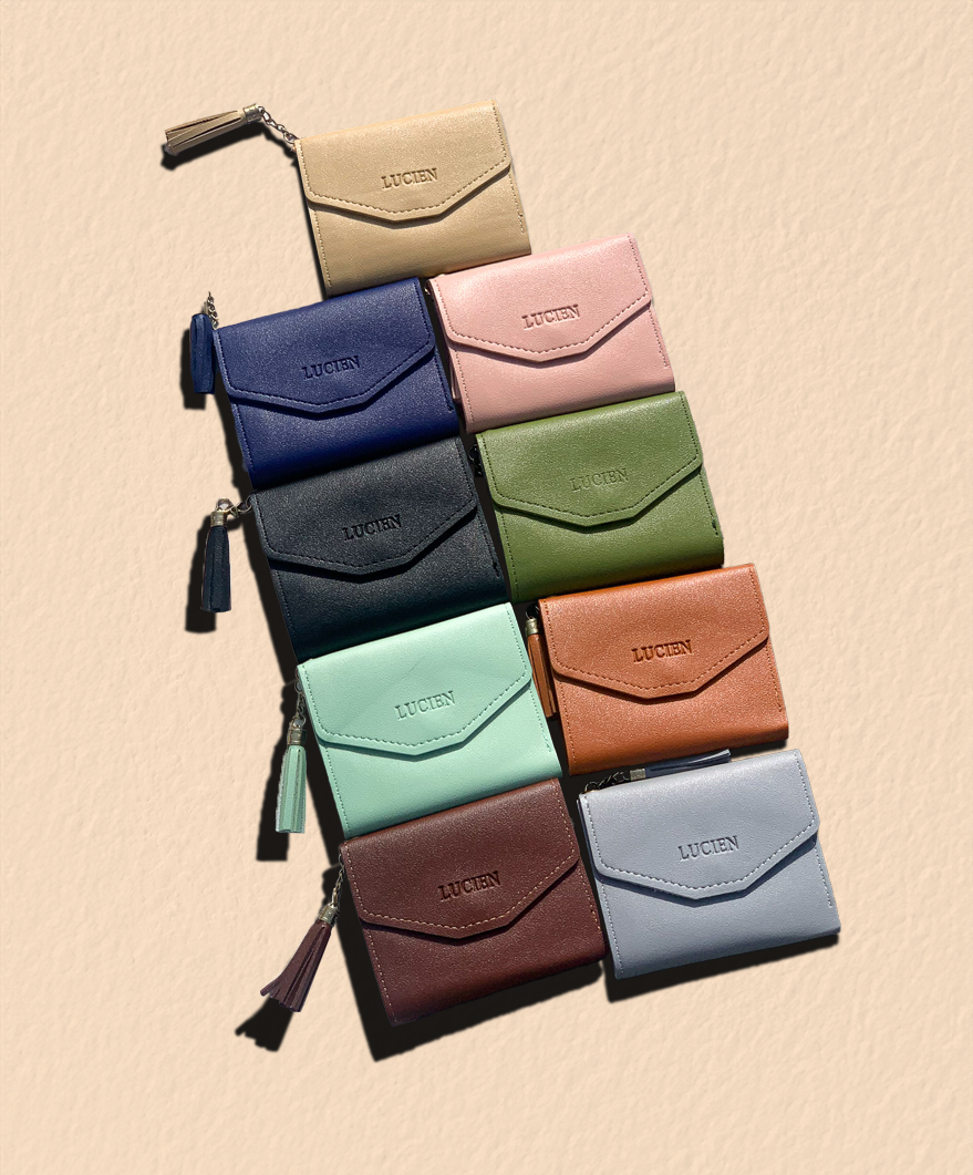 Multi colored wallets clearance