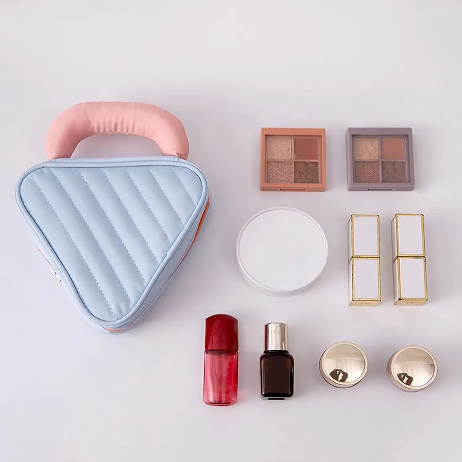 Lime Muse Triangle Handle Pouch