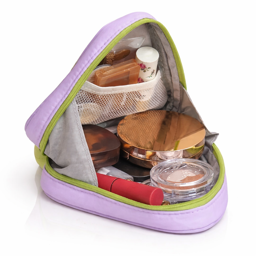 Lime Muse Triangle Handle Pouch