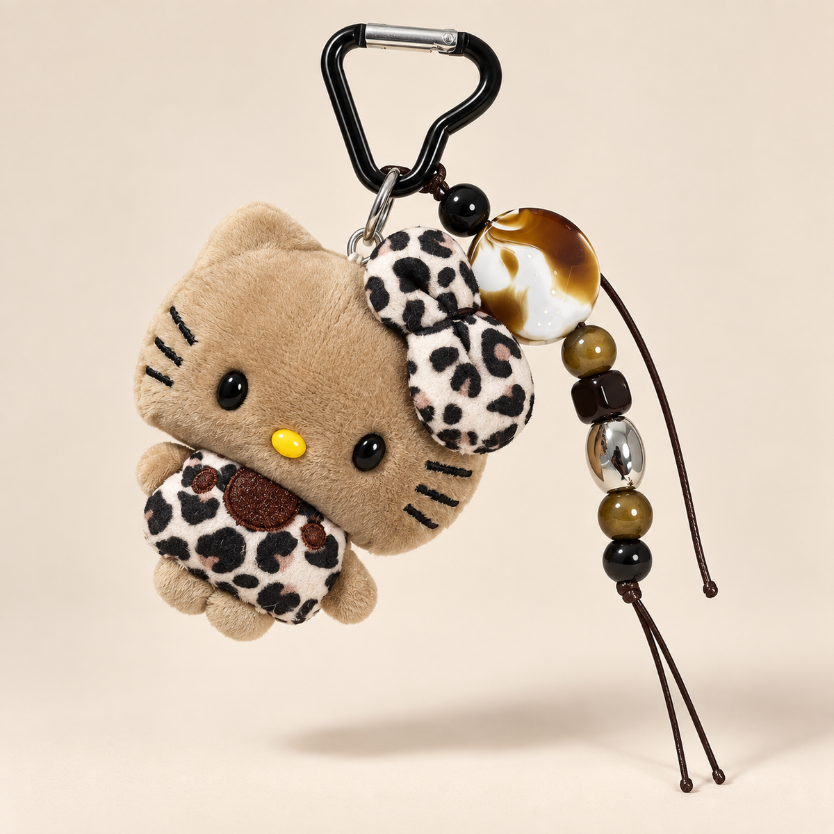 Wild Latte Leopard Bag Charm