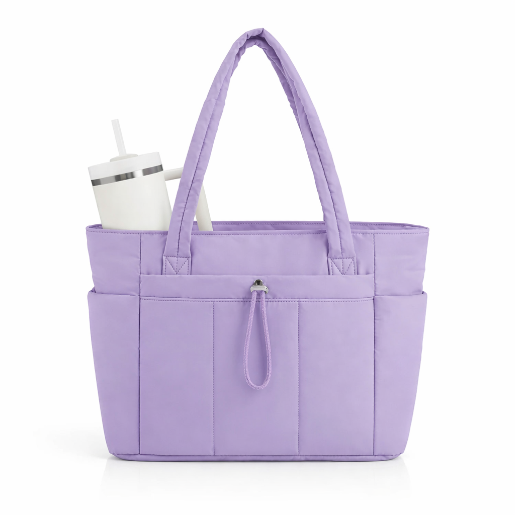 Taupe Luxe Utility Tote