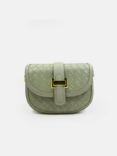 Woven Elegance Saddle Bag