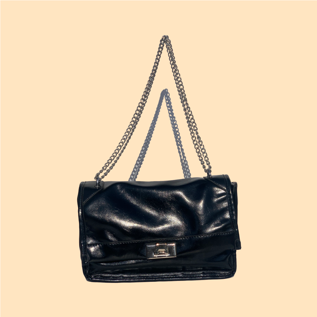 Lucien black sling bag