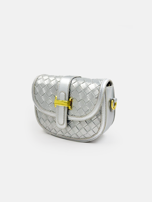 Woven Elegance Saddle Bag