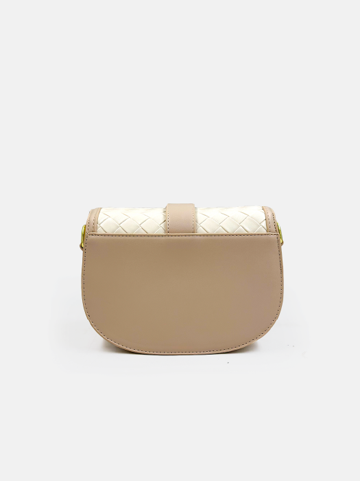 Woven Elegance Saddle Bag