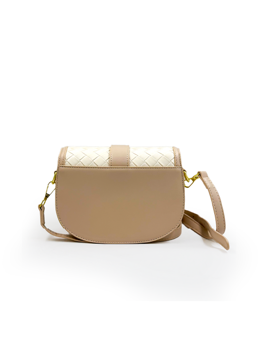 Woven Elegance Saddle Bag