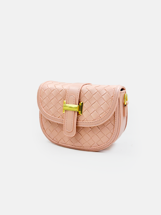 Woven Elegance Saddle Bag