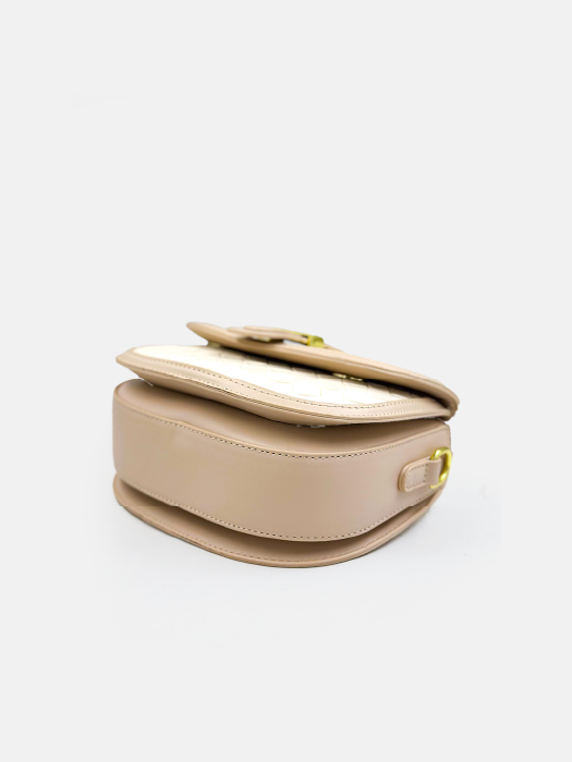 Woven Elegance Saddle Bag