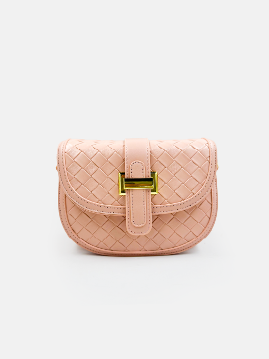 Woven Elegance Saddle Bag