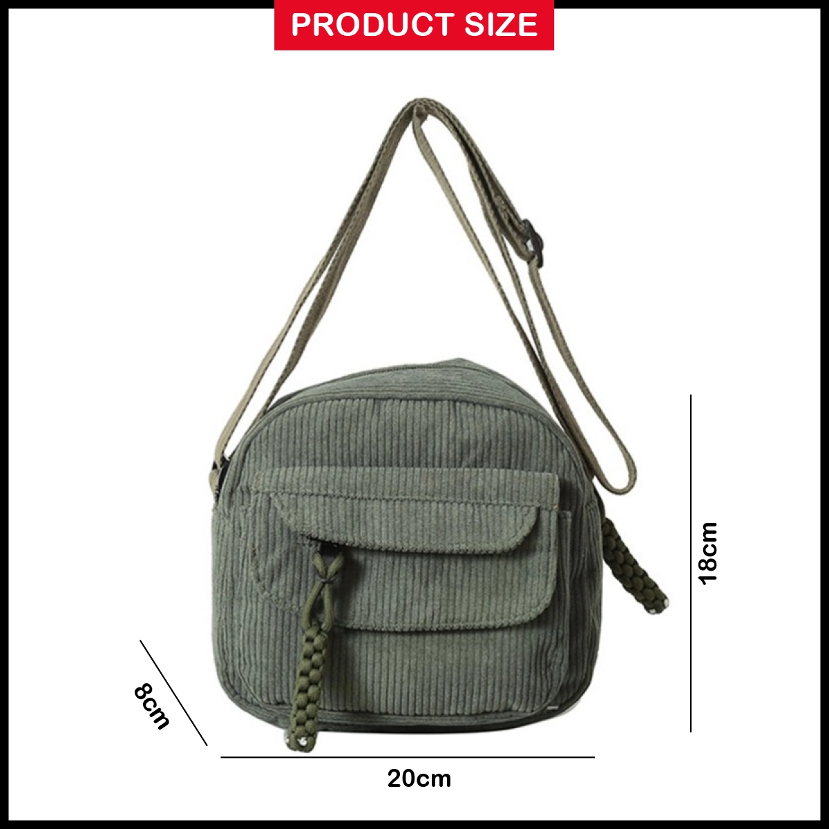 Corduroy Crossbody