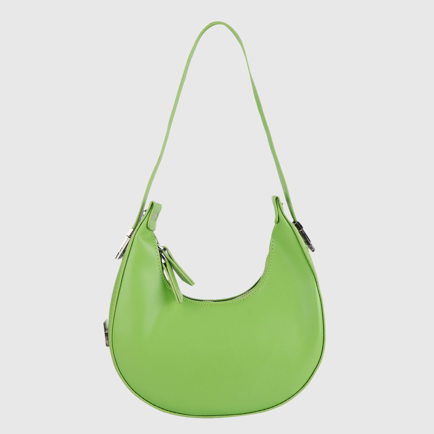 Lime Glow Crescent Bag