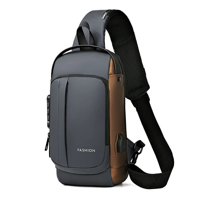 Unisex Anti theft cross body backpack