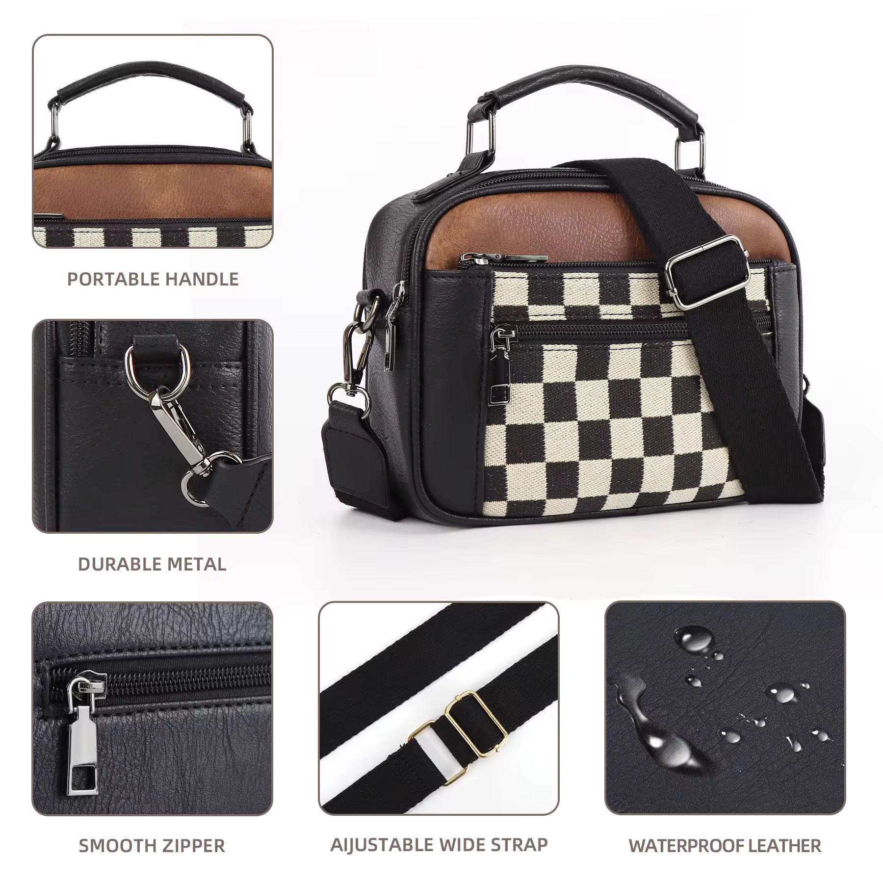 The Grid Luxe Crossbody