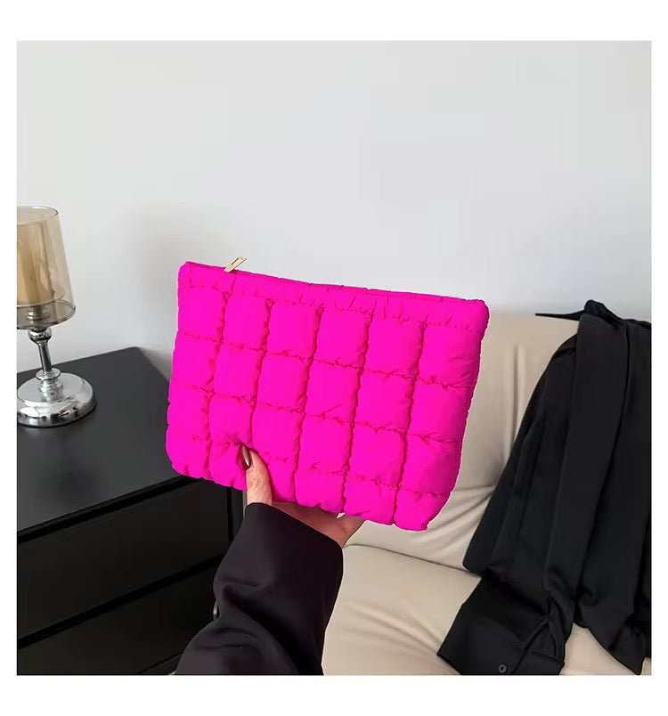 Verde Quilted Clutch
