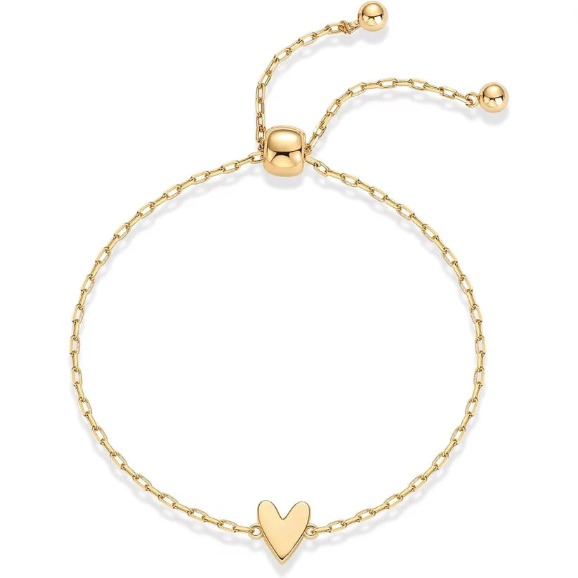 Amour Heart Bracelet Set (14K Gold Plated)