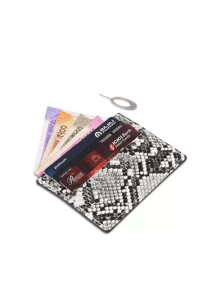 Snake print Card Holder