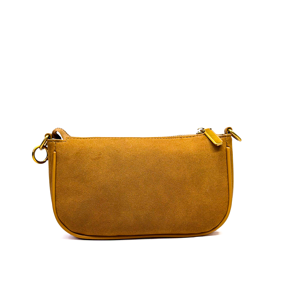 Caramel Suede Baguette