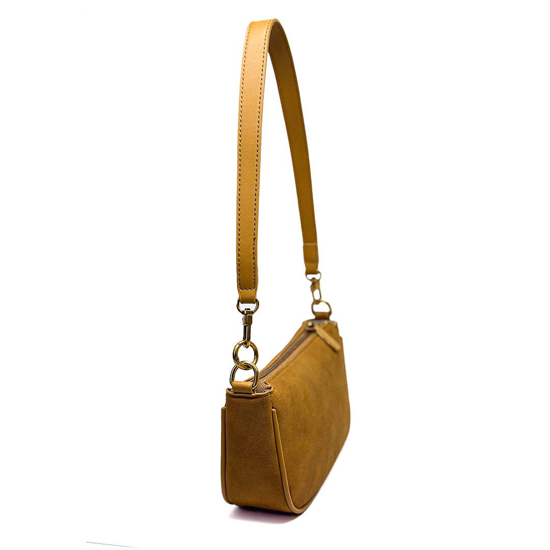 Caramel Suede Baguette
