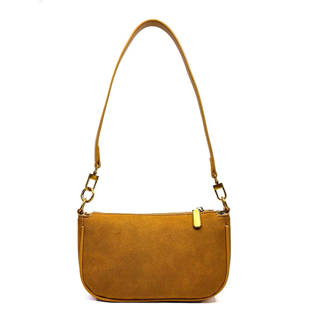 Caramel Suede Baguette
