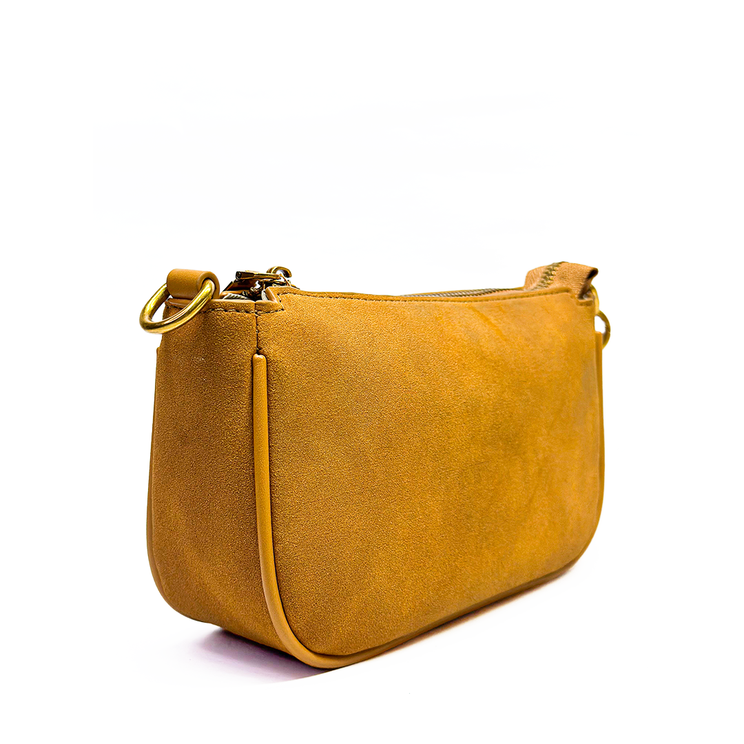 Caramel Suede Baguette