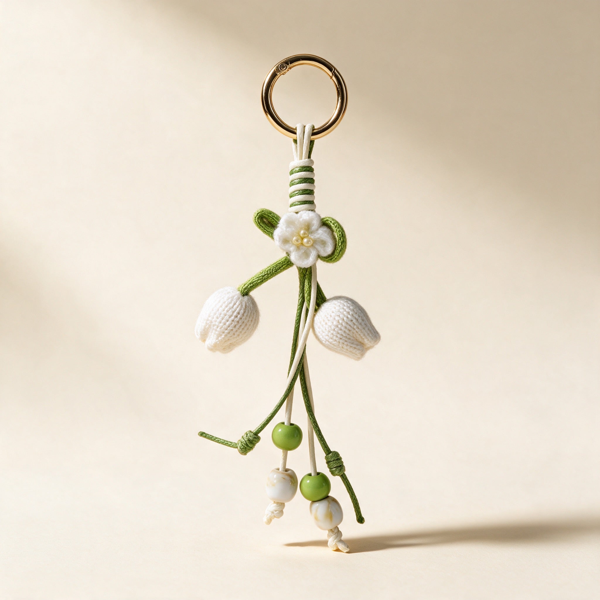 Meadow Bloom Beaded Keychain