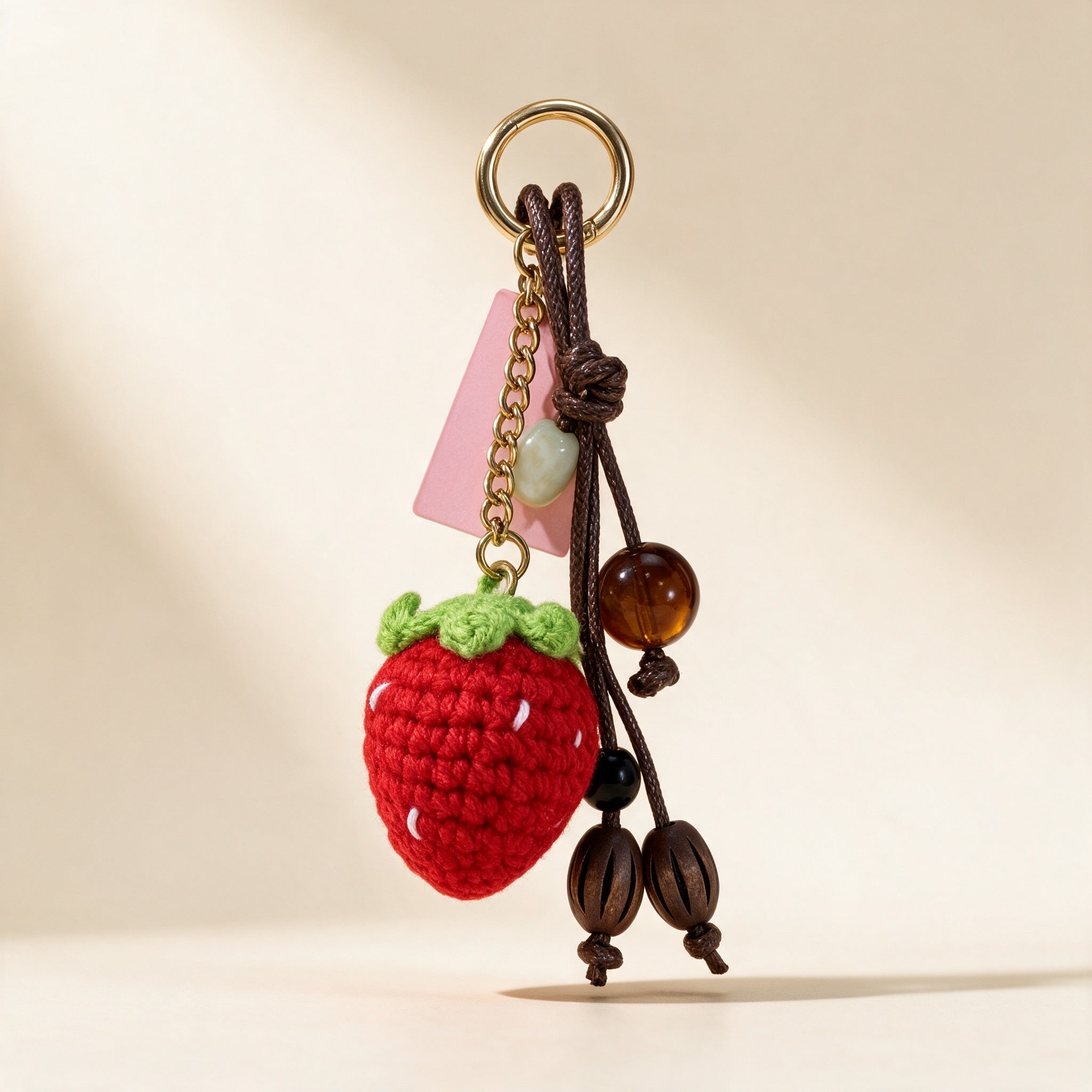 Strawberry Charm Keychain